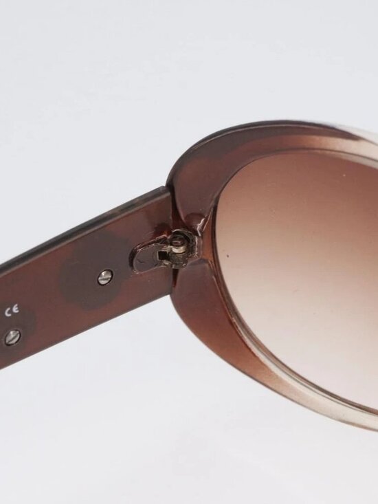 CHANEL Sunglasses plastic Brown CC Auth bs34041 main image 12